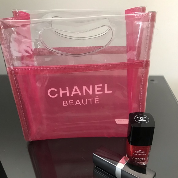 CHANEL COSMETIC TOTE/BAG W BOX - Picture 1 of 7